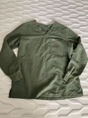 Figs Catarina Long Sleeve Top XS Moss